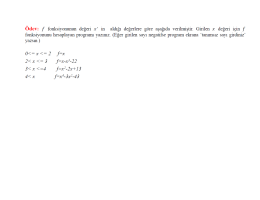 Page 1 Odev: f fonksiyonunun değeri x in aldığı değerlere göre