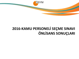 2016-kamu personeli se&ccedil;me sınavı &ouml;nlisans sonu&ccedil;ları