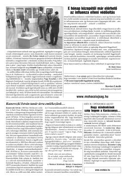 E hónap közepétől már elérhető az influenza elleni
