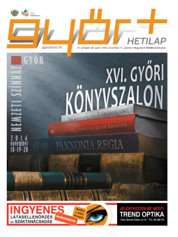 VI. évfolyam 46. szám / 2016. november 11., péntek / Megjelenik