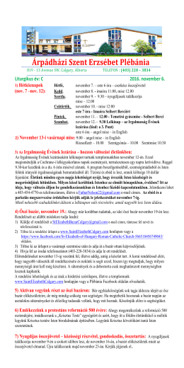 2016 11 Parish Bulletin