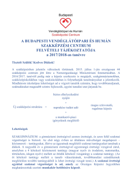 Beiskolázási tájékoztató