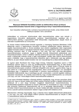 2016. november 10. - curia