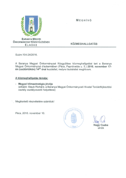 Page 1 M E G H Í V Ó BARANYA MEGYEI