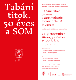 Tab&aacute;ni titok &ndash; 50 &eacute;ves a SOM
