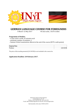german language course for foreigners