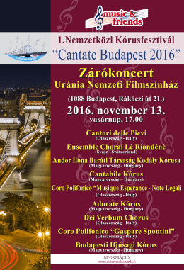 1.Nemzetk&ouml;zi K&oacute;rusfesztiv&aacute;l - Ur&aacute;nia Nemzeti Filmsz&iacute;nh&aacute;z