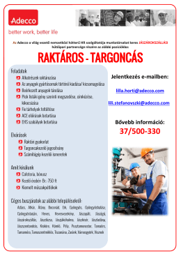 RAKT&Aacute;ROS - TARGONC&Aacute;S