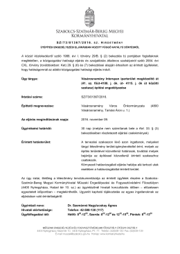 Iktat&oacute;sz&aacute;m: KO/417/16/2007