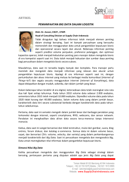 artikel pemanfaatan big data dalam logistik