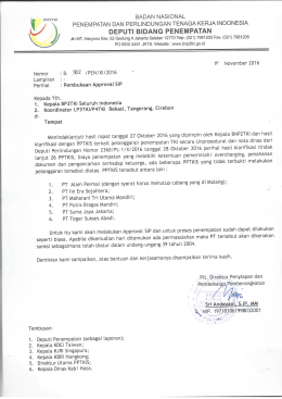File Peng Pembukaan Approval SIP 6 PPTKIS - SiskoTKLN