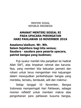 10 Nov Hari Pahlawan Mensos