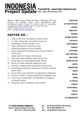 daftar isi - Tender