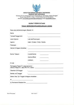 Page 1 KEDUTAAN BESAR REPuBLik INDONESIA BANDAR SERI