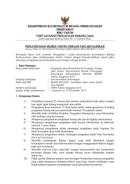 - Kementerian Koordinator Bidang Perekonomian