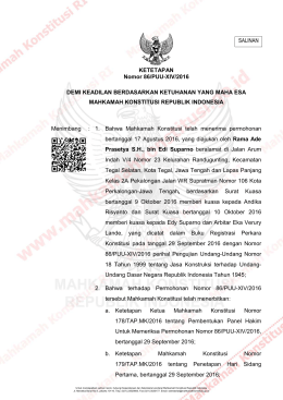 86/PUU-XIV/2016 Amar Putusan