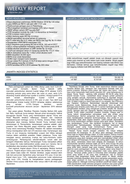 weekly report - Valbury Research Department
