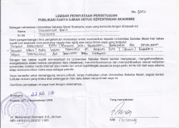 Page 1 No. 6,362 LEMBAR PERNYATAAN PERSETUJUAN