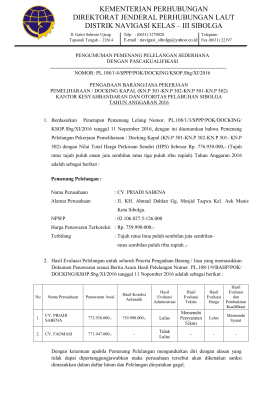 berita acara - LPSE Kementrian Perhubungan