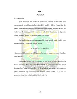 BAB V PENUTUP 5.1 Kesimpulan Pada penelitian ini dilakukan