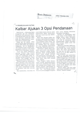 Page 1 - A > PENGELOLAAN HUTAN PONTIANAK