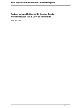 Berita 8193_Dari perhelatan Muktamar XX Ikatatan Pelajar