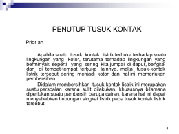 penutup tusuk kontak - Ditjen Sumber Daya Iptek Dikti