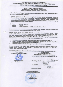 Page 1 KEMENTERIAN KELAUTAN DAN PERIKANAN BADAN