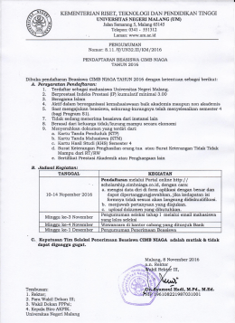 :Pengumuman - Kemahasiswaan Universitas Negeri