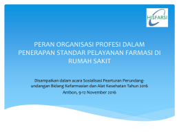 pelayanan farmasi berfokus pasien