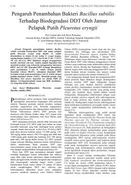 Pengaruh Penambahan Bakteri Bacillus subtilis Terhadap