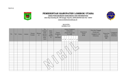 PEMERINTAH KABUPATEN LOMBOK UTARA