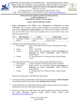 ministry of research, technology, and higher education directorate