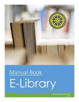 Manual Book - imissu - Universitas Udayana