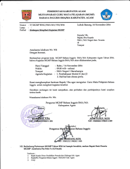 Surat lengkapnya dapat Saudara unduh disini