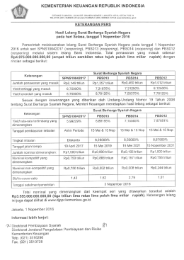 Page 1 KEMENTERIAN KEUANGAN REPUBLIK INDONESIA