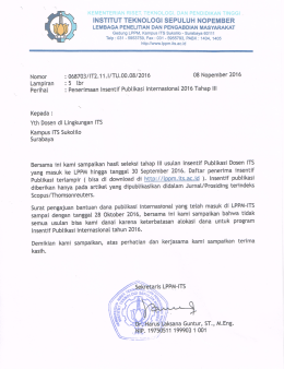 Page 1 INSTITUTTEKNologi sepuluh Nopewser LEMBAGA