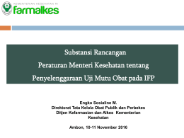 Permenkes RI No. 2 Tahun 2016 - Direktorat Jenderal Kefarmasian