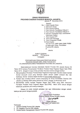 Surat Edaran Nomor 117-SE-2016