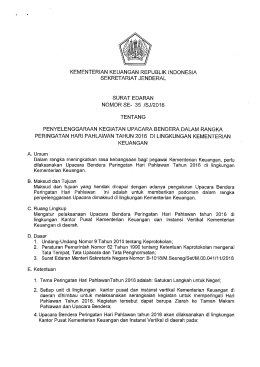 Page 1 KEMENTERIAN KEUANGAN REPUBLIK INDONESIA