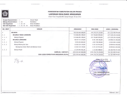 Rencana dan LRA - Dinas Pendidikan Kabupaten Kulon Progo