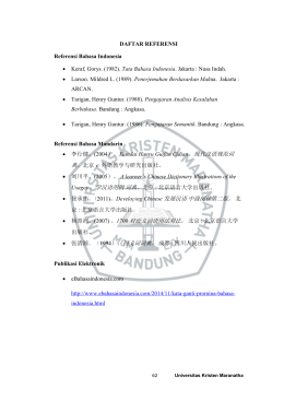 (1982). Tata Bahasa Indonesia. Jakarta : Nusa Indah. &bull; Larson.
