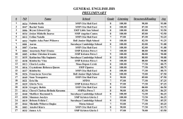 general english jhs preliminary - Canadian English Course Surabaya