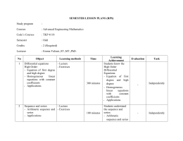 Advanced Engineering Mathematics Code`s Courses