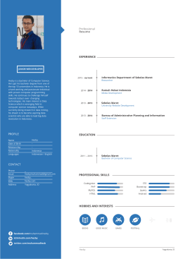 HOBBIES AND INTERESTS PROFESSIONAL SKILLS EDUCATION