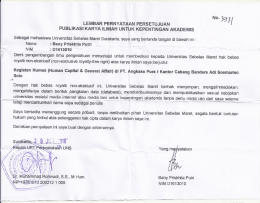 Page 1 No. 39 3 | LEMBAR PERNYATAAN PERSETUJUAN