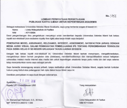 Page 1 : : NDr No. 53y Z, LEMBAR PERNYATAAN PERSETUJUAN