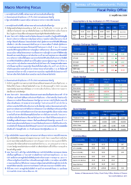 MacroMorning Focus ประจำวันที่ 11 พ.ย. 59