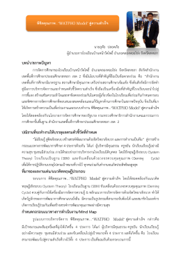บทนา/สภาพปัญหา ปณิธานที่จะทางานให้บรรลุผลตาม