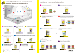 การเลือกใช้ผลิตภัณฑ์ส  าหรับงานก่อ งานฉาบตกแ